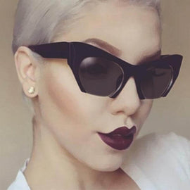 Light Up Your Look with these Cat Eye Half Frame Sunglasses