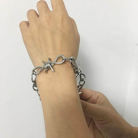 Show your Rebellious Side Wearing our Barbed Wire Bracelet