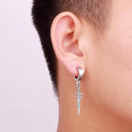 Release your Inner Goth with these Cross Sword Earrings