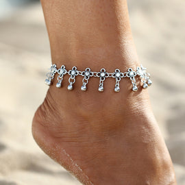 Vintage Flower Design Anklet