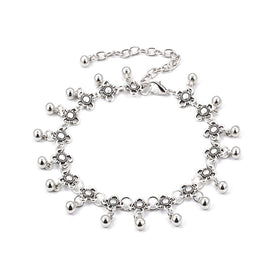 Vintage Flower Design Anklet